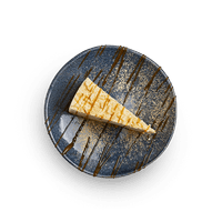 White chocolate + ginger cheesecake