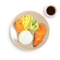 Chicken katsu with amai sauce