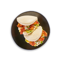 Korean fried chicken bao bun