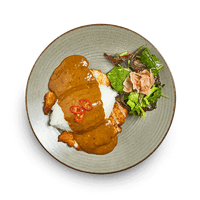 Hot chicken katsu curry